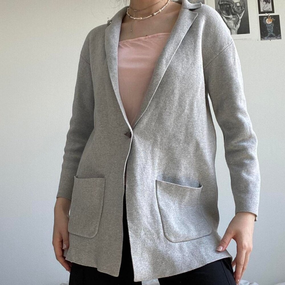 🌫️ Talbots knit blazer 🌫️
